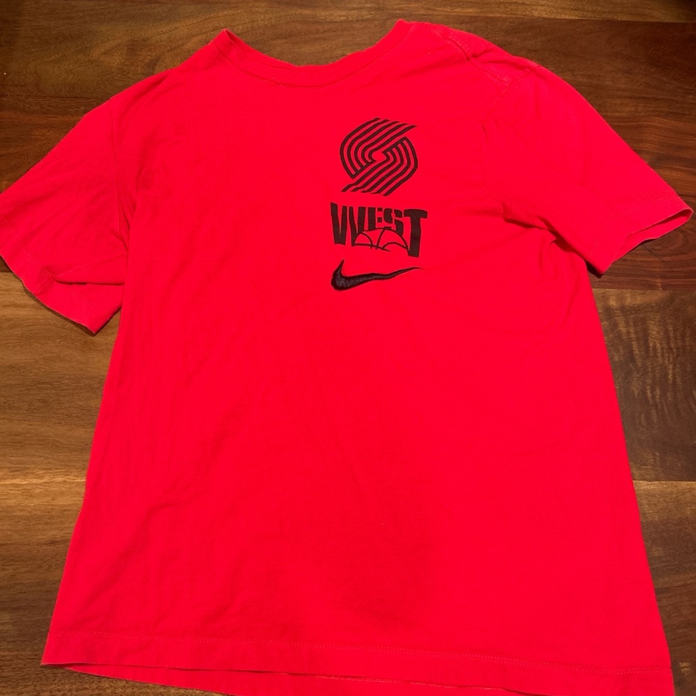 Red Graphic T-Shirt with Logo